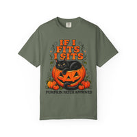 Load image into Gallery viewer, If I Fits I Sits Pumpkin Cat Halloween T-Shirt