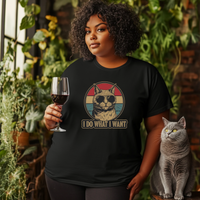 Load image into Gallery viewer, I Do What I Want. Cool Cat Unisex 100% Cotton T-shirt
