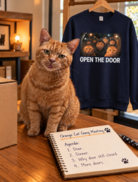 Load image into Gallery viewer, Open The Door – Orange Cat Gang Sweatshirt