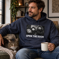 Load image into Gallery viewer, Open The Door Cat Gang Hoodie – Funny Cat Lover Hoodie