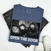 Load image into Gallery viewer, Cat Gang, T-Shirt - Open The Door Edition