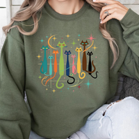 Load image into Gallery viewer, Vintage Cats 50s/60s Style, Sweatshirt