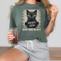 Load image into Gallery viewer, Catnip Made Me Do It, Funny Cat Short &amp; Long Sleeved Unisex Tshirt
