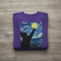 Load image into Gallery viewer, Cat Starry Night Van Gogh, Sweatshirt