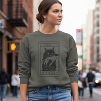 Load image into Gallery viewer, Death Tarot Cat, Sweatshirt