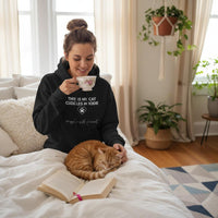Load image into Gallery viewer, Personalized This Is My Cat Cuddles Hoodie
