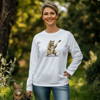 Load image into Gallery viewer, Rock Star Cat: Unisex Short, Longsleeve &amp; Racerback Shirt
